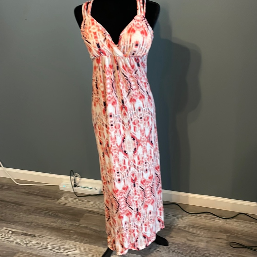 Size L - Hippie Rose Maxi faded red, black and white - string racer back
